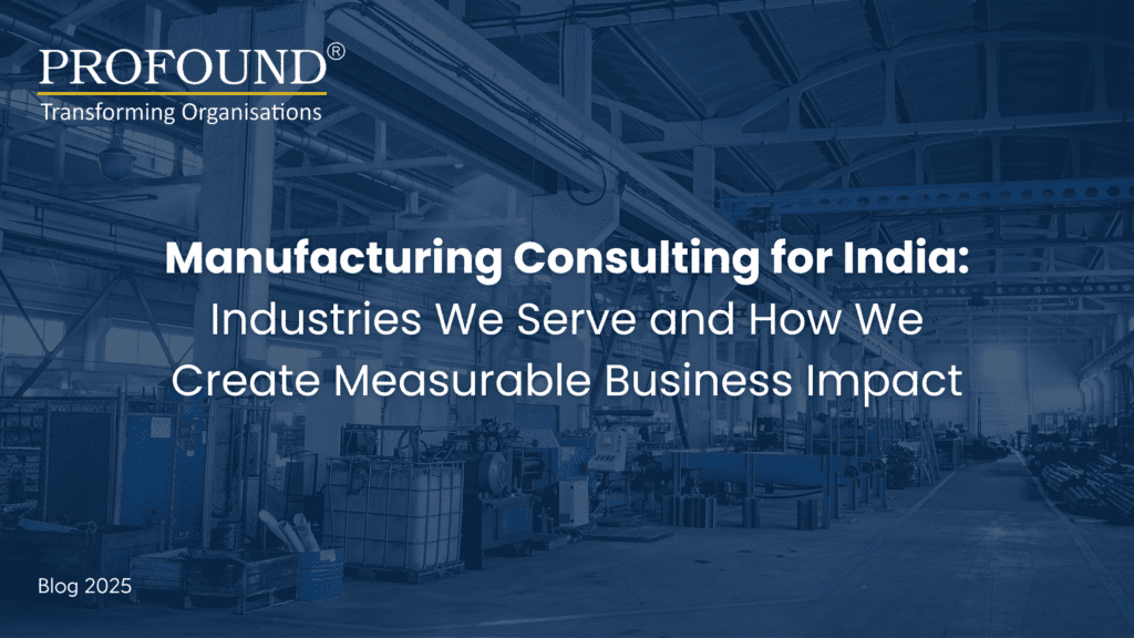manufacturing consulting India